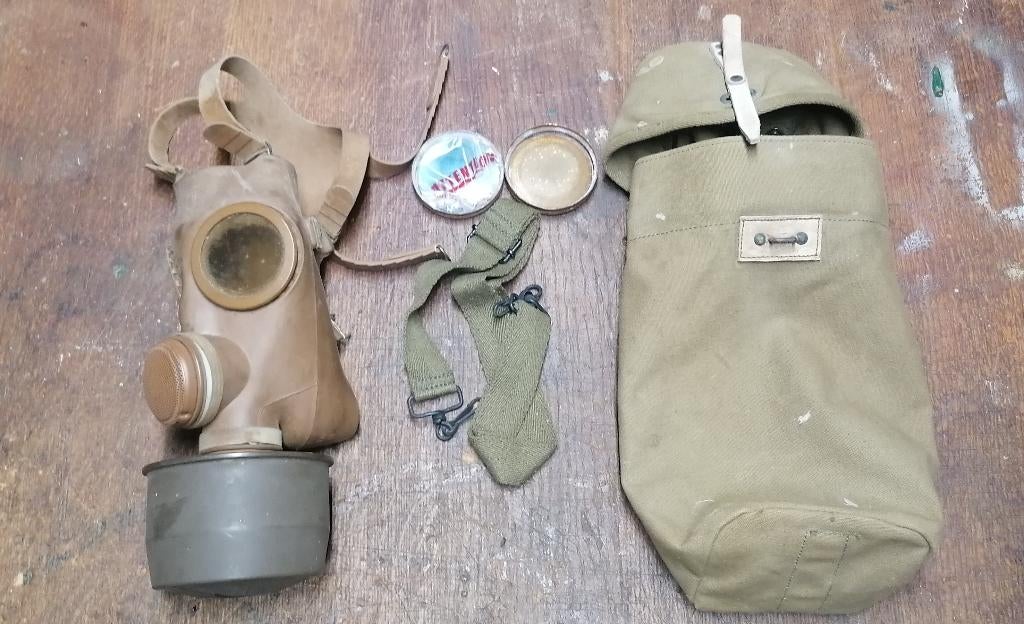 Militair gasmasker M51 Algerije 1955, Verzenden, Overige soorten, Overige typen
