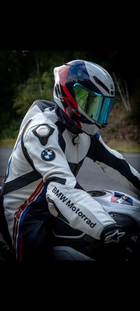 Combinaison Moto Cuir BMW Motorrad - Taille 56 état neuf., Motos, Enlèvement, S