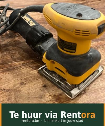 Schuurmachine huren, Bricolage & Construction, Outillage | Ponceuses, Enlèvement, Comme neuf, 600 à 1200 watts, Ponceuse orbitale