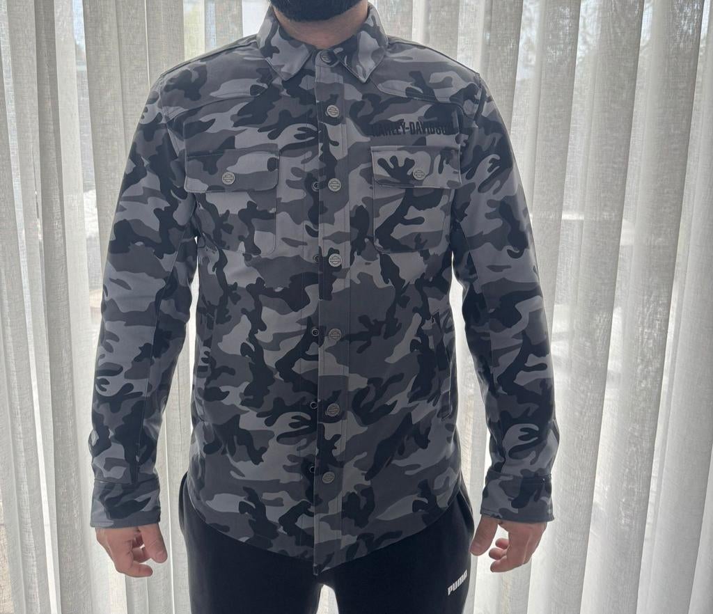 Harley davidson motorhemd jas camo nieuw, Motoren, Kleding | Motorkleding, Ophalen of Verzenden