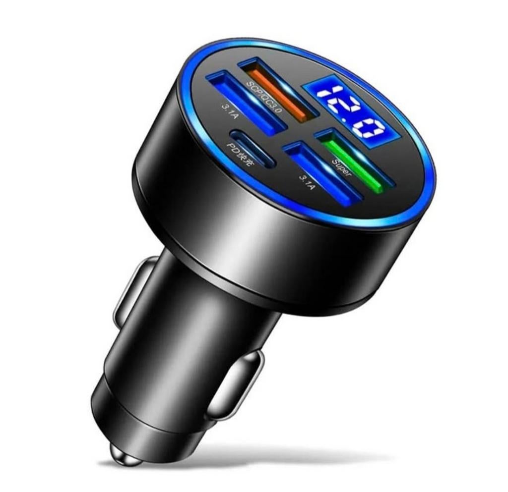 Nouveau Chargeur rapide allume cigare 4 ports USB, Télécoms, Chargeurs de voiture, Enlèvement ou Envoi