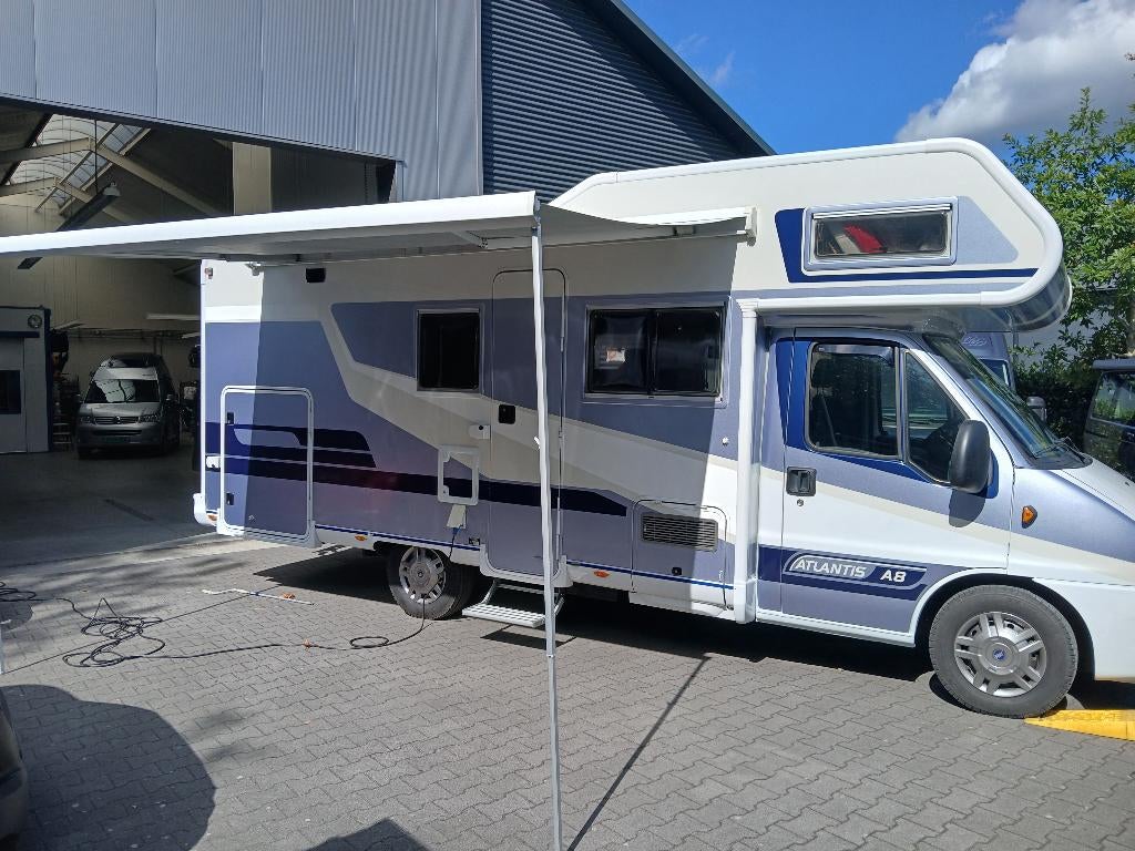 Motorhome Pilote A8, Caravans en Kamperen, Mobilhomes, Alkoof, Fiat, Luifel, Rondzit