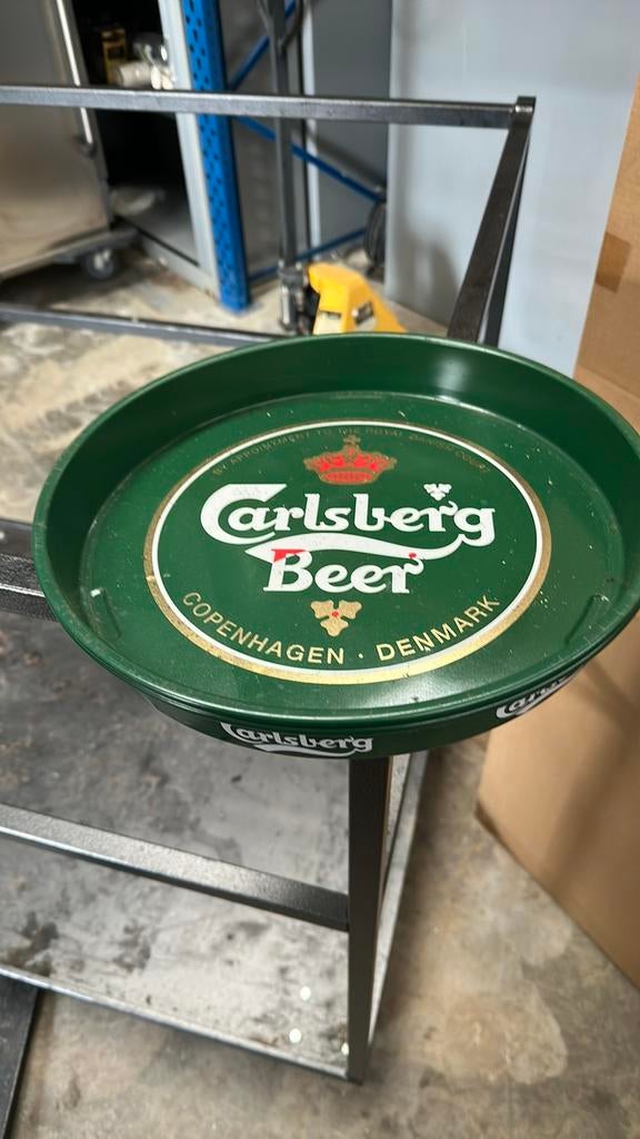 Opdien plateau carlsberg, Verzamelen, Biermerken, Ophalen, Gebruikt