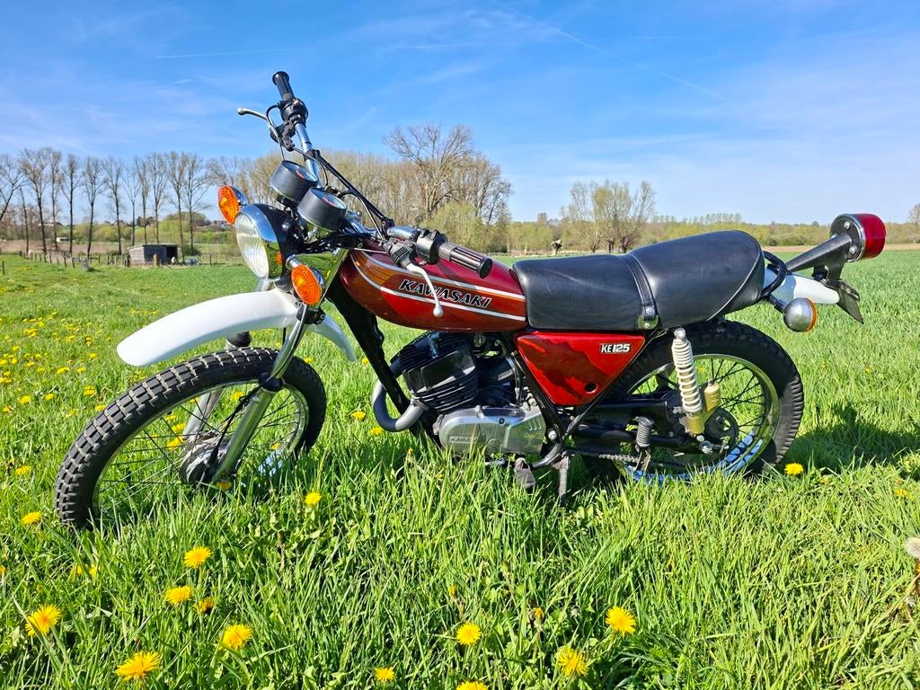 Kawasaki KE125, Fietsen en Brommers, Brommers | Oldtimers, Ophalen