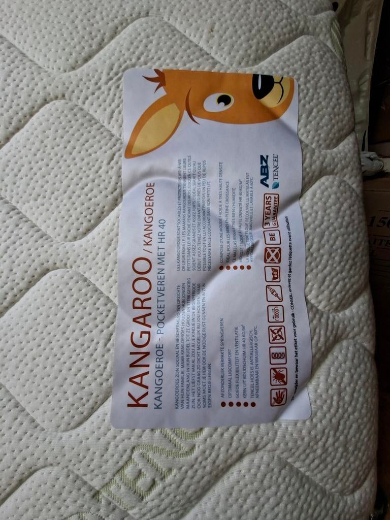 POCKETVERENMATRAS / TENCEL/ ANTI ALLERGEEN / VOOR BABYBED, Ophalen, Zo goed als nieuw