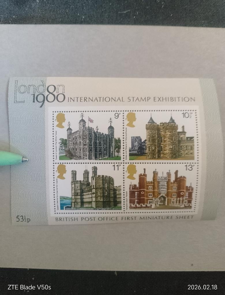 Timbres-poste 1980 Londres, Enlèvement ou Envoi