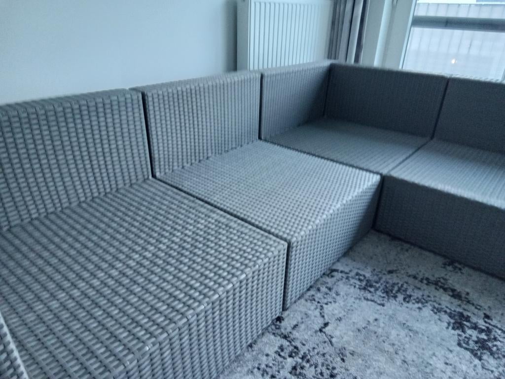 ensemble de salon, Jardin & Terrasse, Osier, Hocker, Enlèvement, Utilisé