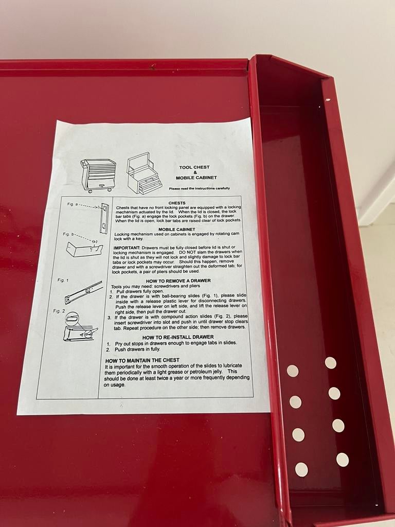 Chariot à outils, Enlèvement, Remplie, Comme neuf