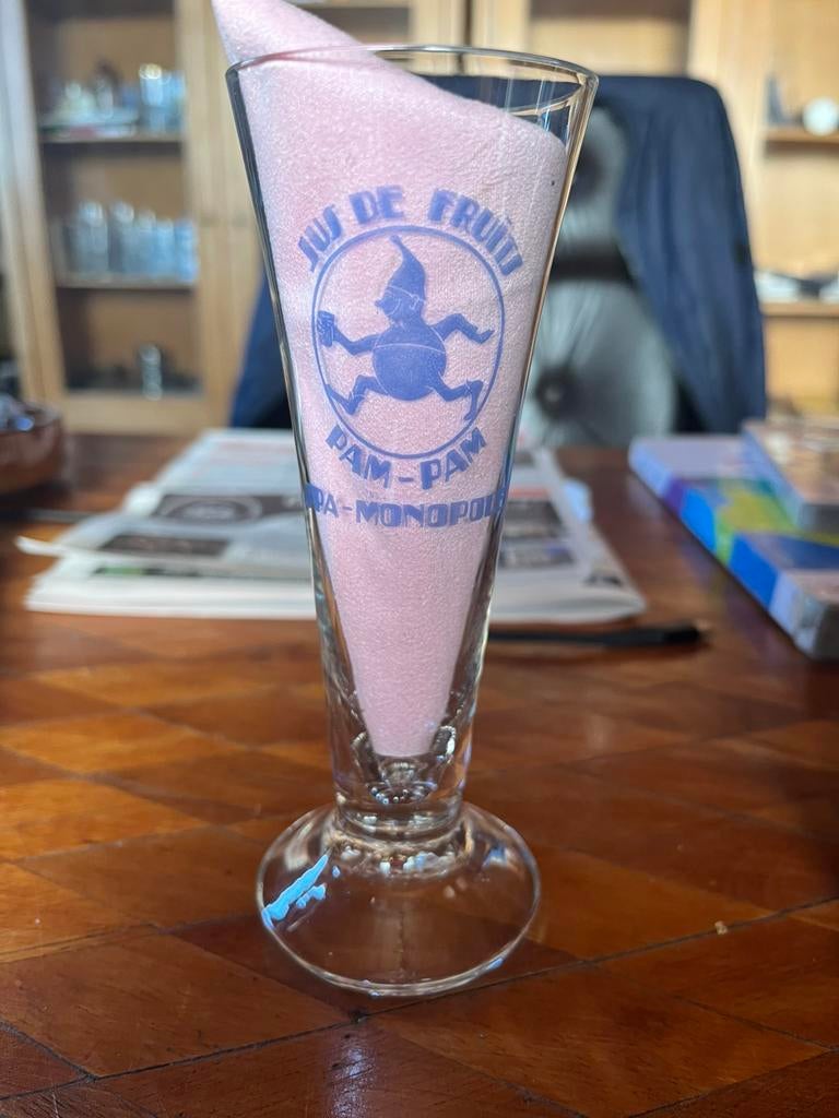 Verre jus de fruits pam pam Spa monopole, Collections, Enlèvement ou Envoi, Comme neuf