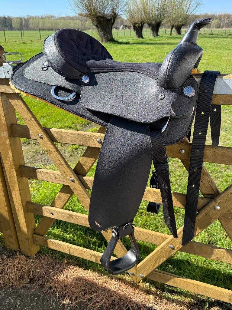 Westernzadel wintec zwart, Dieren en Toebehoren, Ophalen