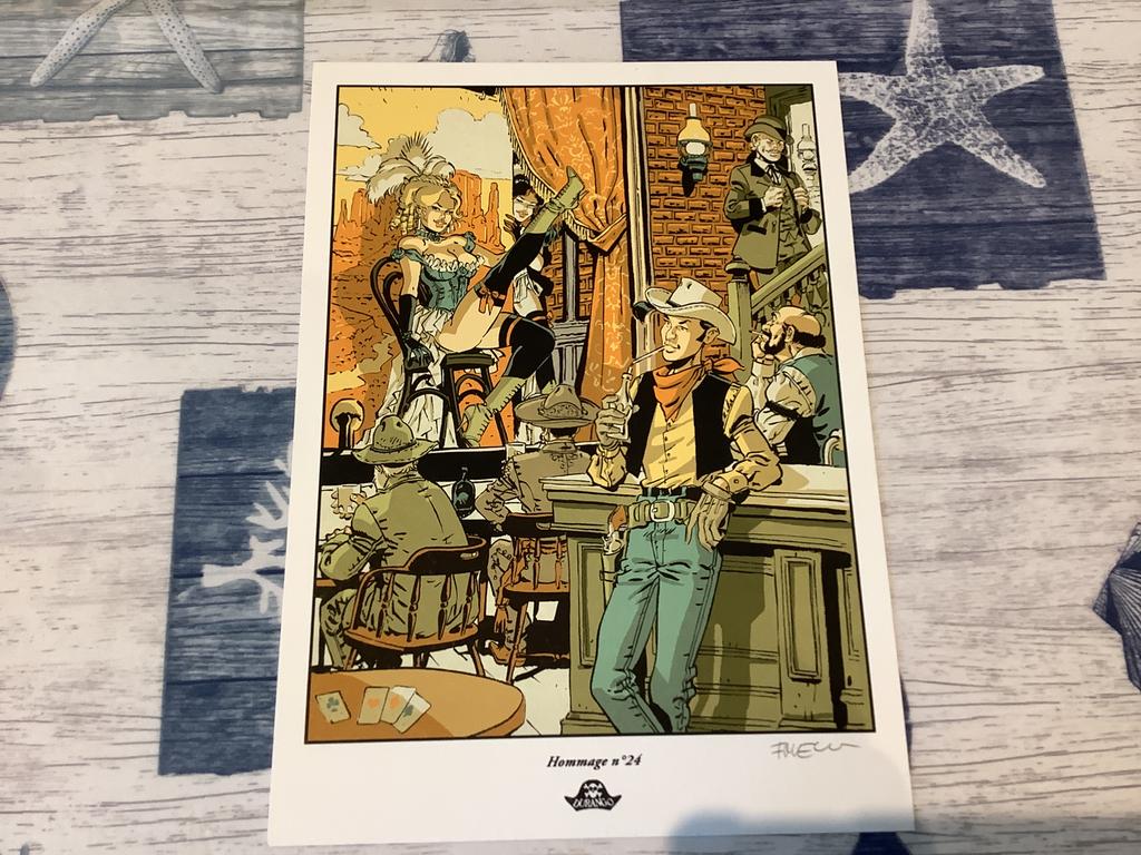 Lucky Luke hommage Moris sérigraphie signée Félix Meynet, Livres, Enlèvement ou Envoi, Comme neuf