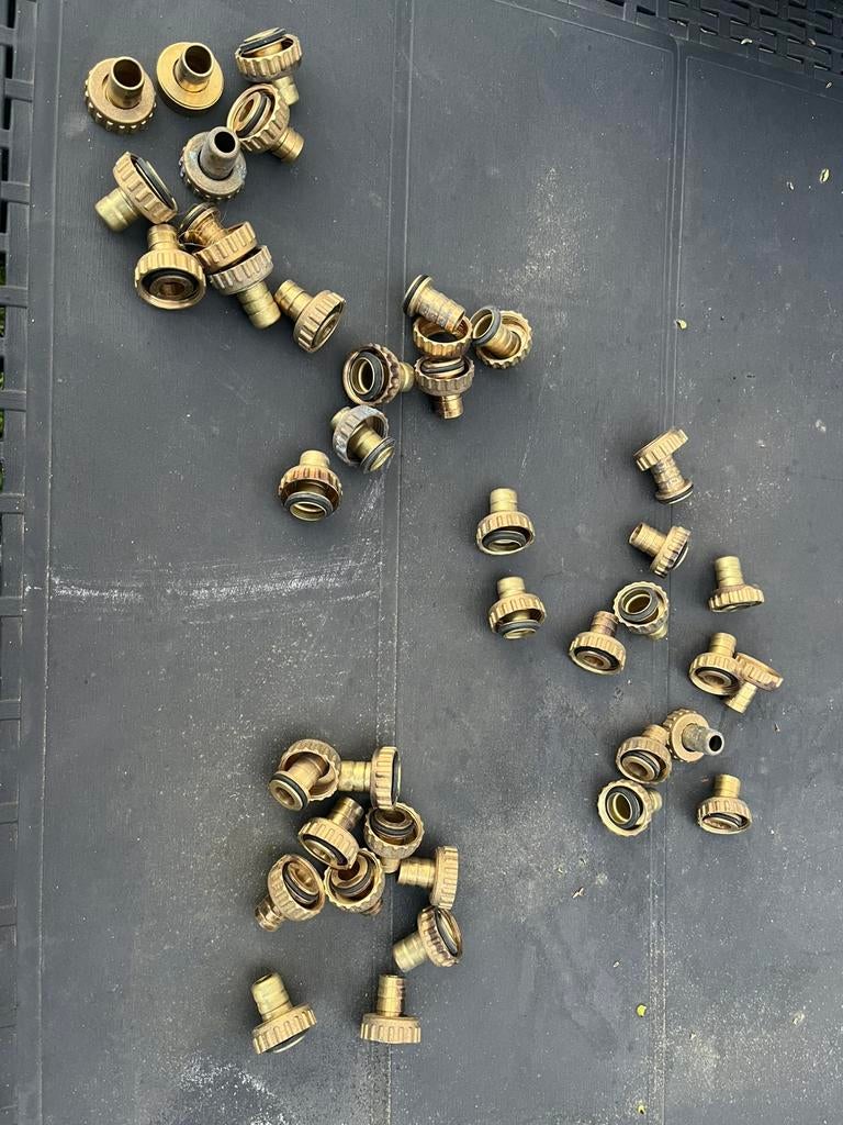 Raccords laiton pour tuyau 1/2" – 39 pièces, Enlèvement ou Envoi, Comme neuf