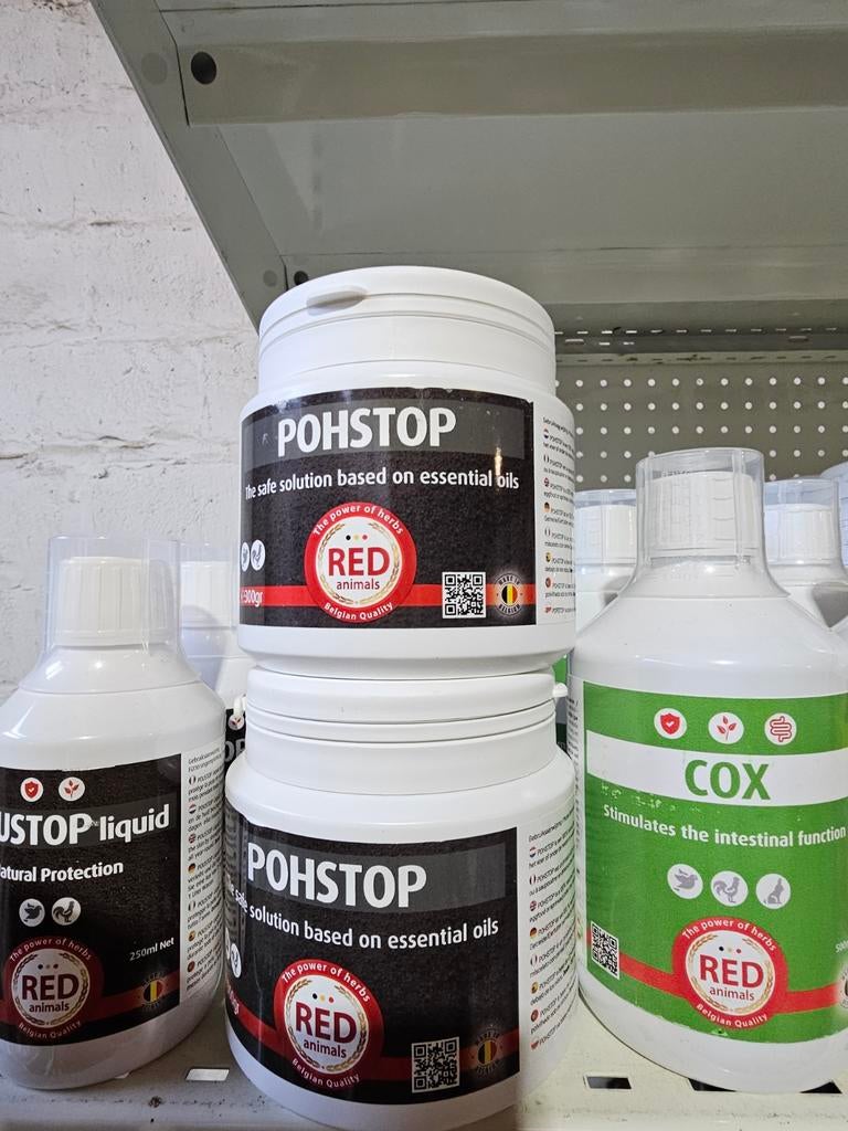 Pohstop Poeder 300g - Red Animals - Anti Bloedluis, Dieren en Toebehoren, Vogels | Toebehoren, Ophalen