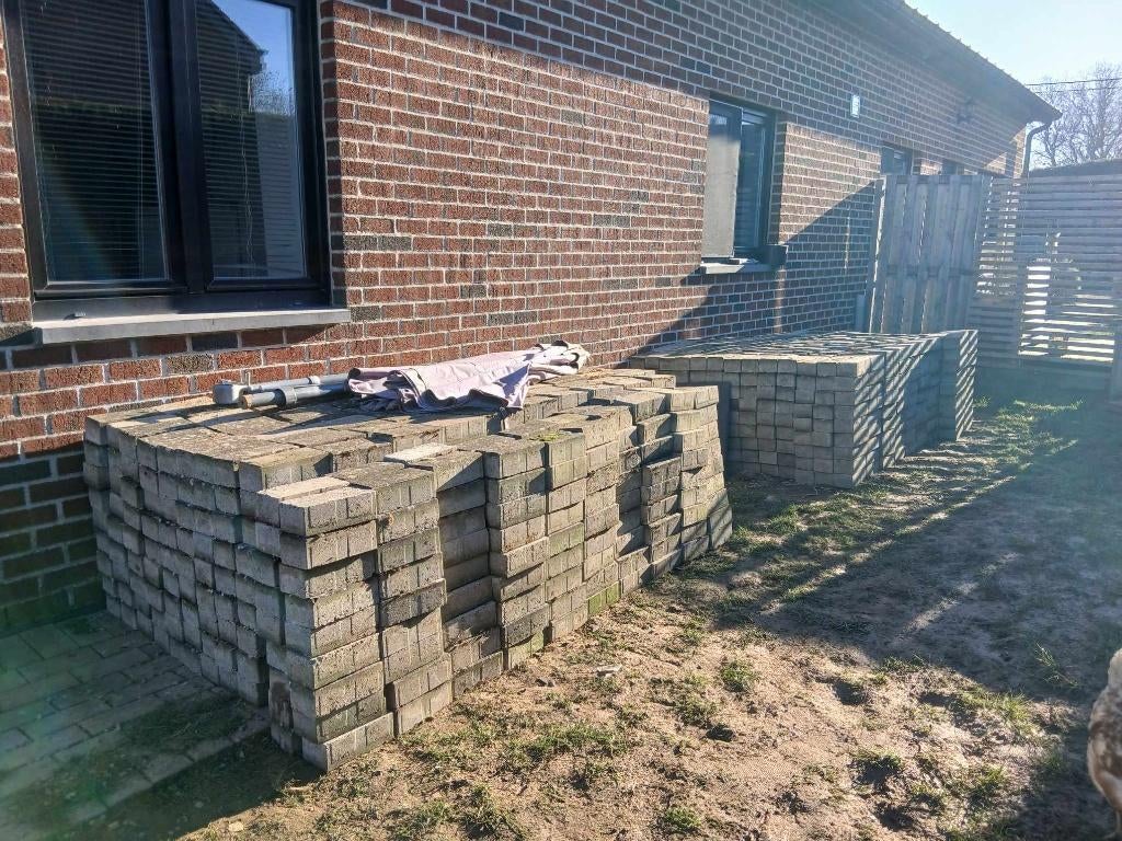 Klinkers à vendre (2.277 klinkers) - environ 4,40m³, Enlèvement, Utilisé, 10 m²² ou plus, Autres types