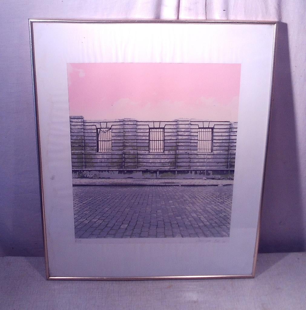 Mooie Litho 'Achter Tralies' - Christiane Bal, Ophalen of Verzenden