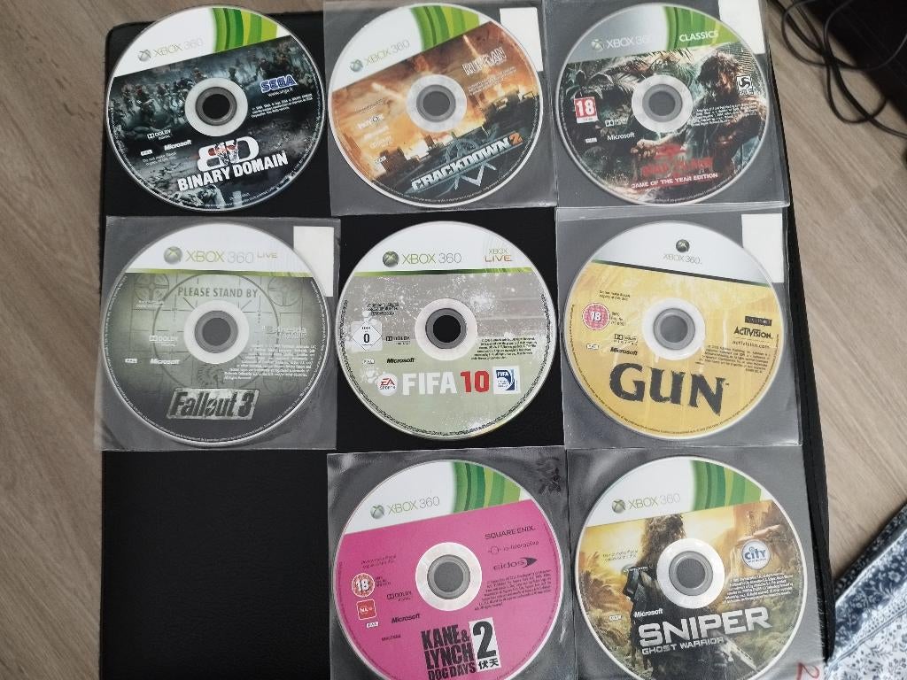 Lot de 8 jeux 360 en loose, Avontuur en Actie, Gebruikt, 2 spelers, Ophalen of Verzenden