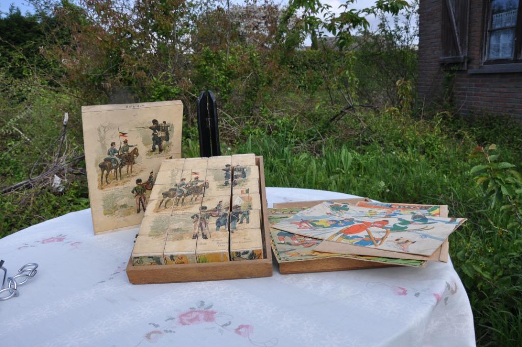 ancien jeu de cubes en bois francais, Antiek en Kunst, Ophalen of Verzenden