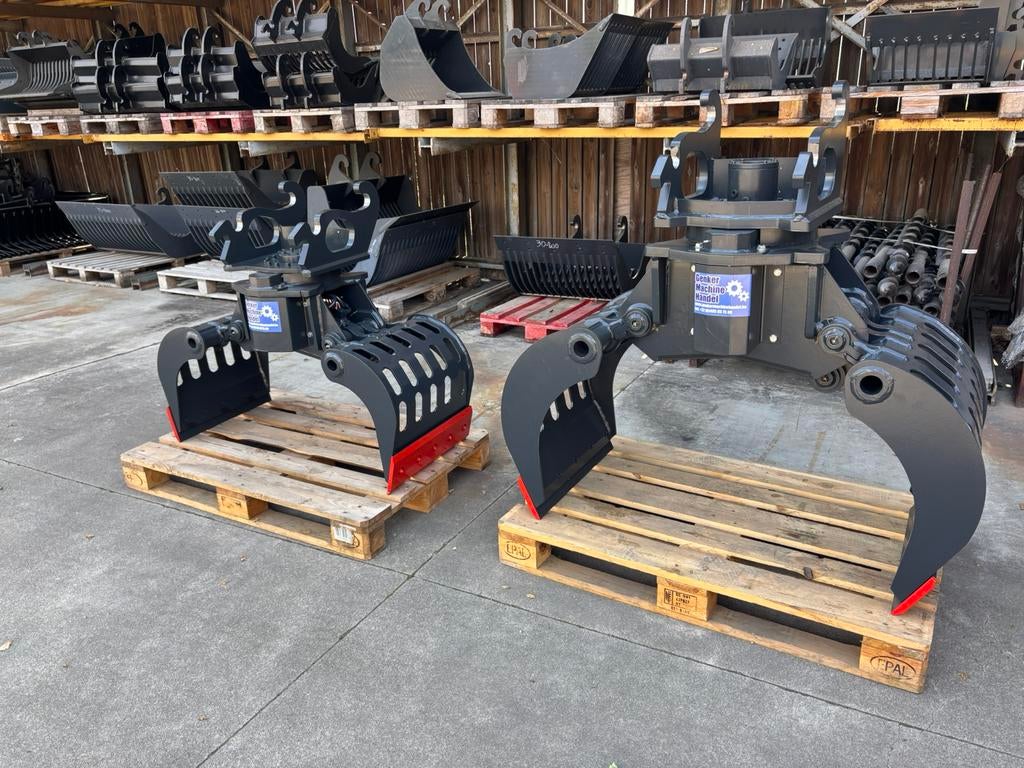 Sorteergrijper bakhark minigraver CW05 CW10 graafmachine, Bricolage & Construction, Outillage | Autres Machines, Enlèvement ou Envoi