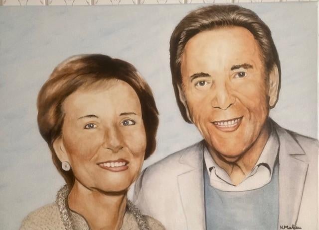 olieverfschilderij  Will Tura en zijn vrouw, Antiquités & Art, Art | Peinture | Classique, Enlèvement