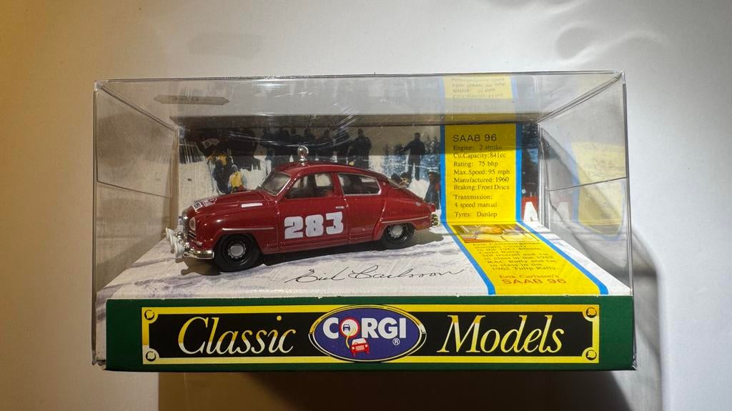 Corgi Classics D712/1 Saab 96 #283 Monte Carlo Rally, Ophalen, Nieuw, Corgi