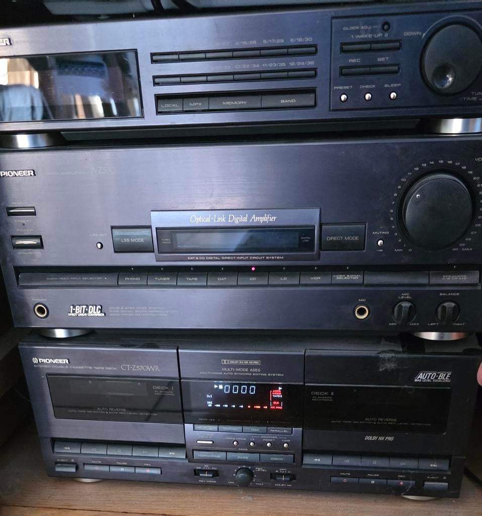 Chaîne hi-fi Pioneer Z570 vintage avec baffles canton, TV, Hi-fi & Vidéo, Enlèvement, Pioneer