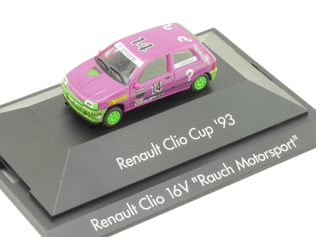 1:87 Herpa Renault Clio 16V Cup 1993 #14 Frank Rauch, Enlèvement ou Envoi, Comme neuf, Voiture, Herpa