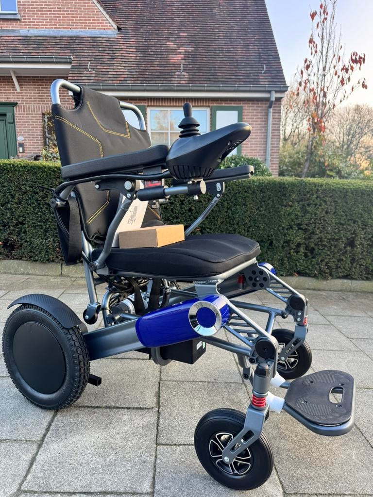 Chaise roulante pliable fauteuil électrique portable neuf, Divers, Enlèvement ou Envoi, Pliant, Neuf, Fauteuil roulant électrique