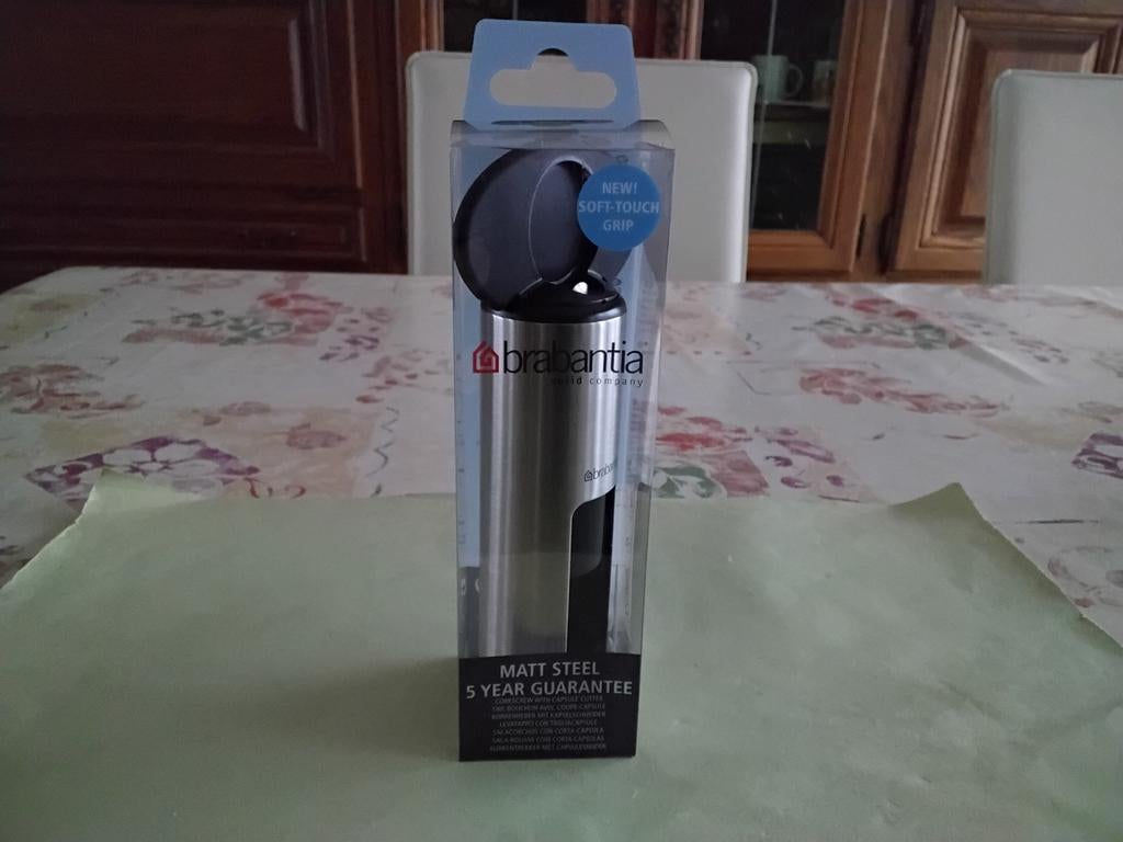 Kurkentrekker met capsulesnijder, Ophalen, Nieuw, Inox of Chroom