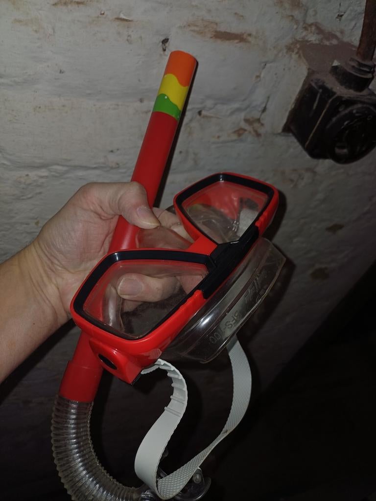 Lunettes et tuba, Ophalen, Snorkel