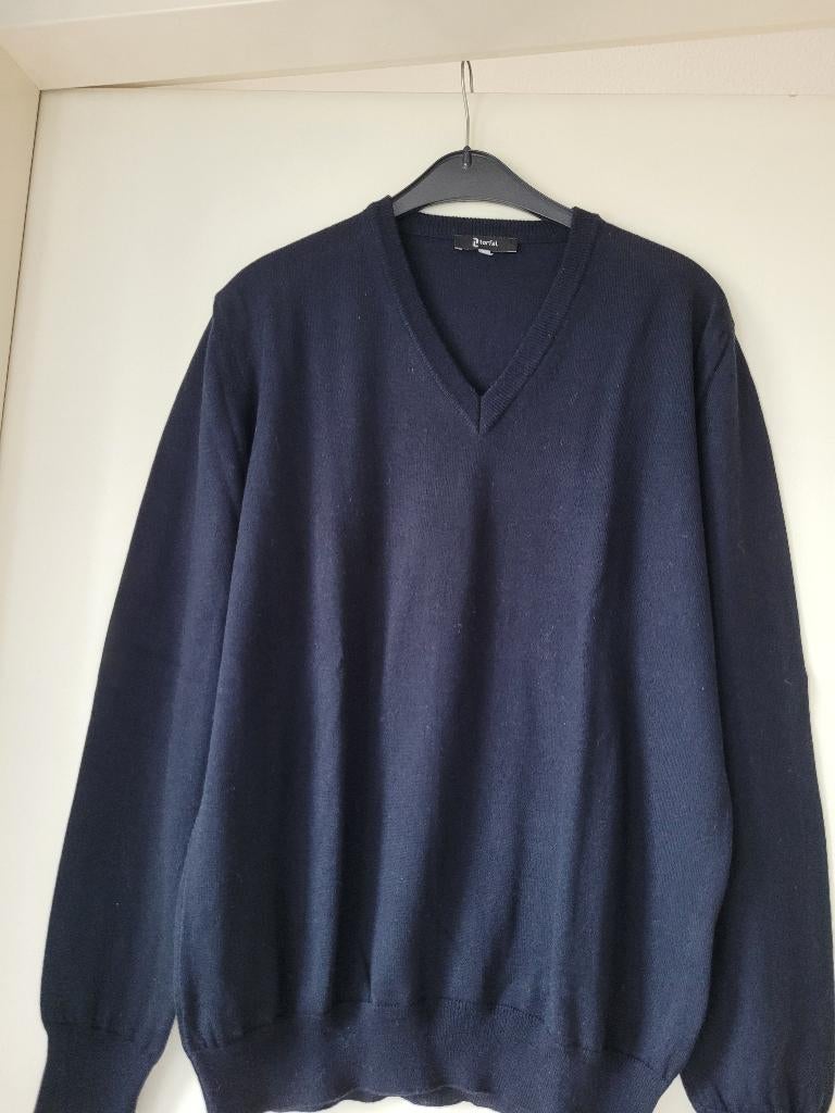 PULL+T-SHIRT MET LANGE MOUWEN VOOR HEREN, Ophalen of Verzenden, Zo goed als nieuw, Maat 48/50 (M), Blauw