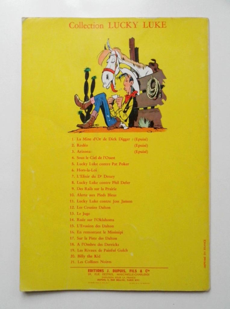 1964 Lucky Luke 16 En remontant le Mississipi - dos jaune, Une BD, Enlèvement, Utilisé, Morris - Goscinny