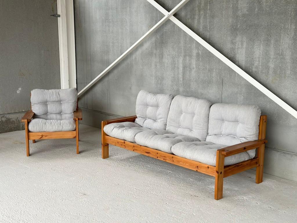 Scandinavische sofaset, ca 1980’s, Ophalen, Hout