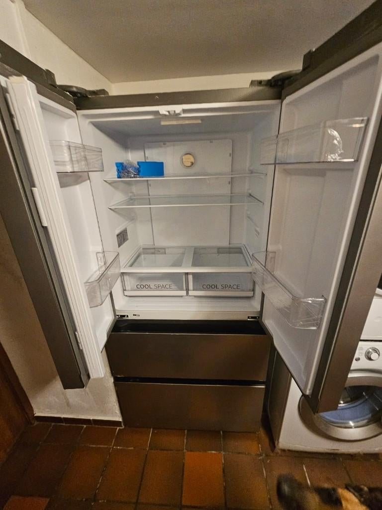 American style Hoover Fridge, Electroménager, Neuf, Avec compartiment congélateur, 160 cm ou plus, Enlèvement