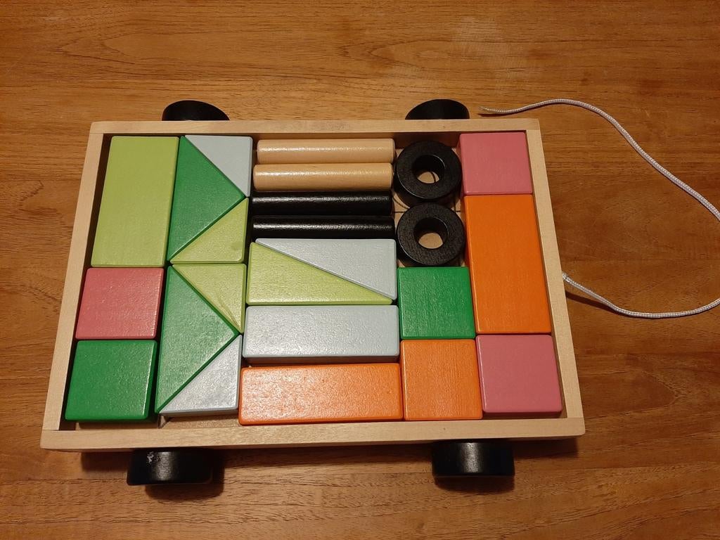 Houten blokkendoos IKEA, Ophalen of Verzenden, Zo goed als nieuw, Overige typen