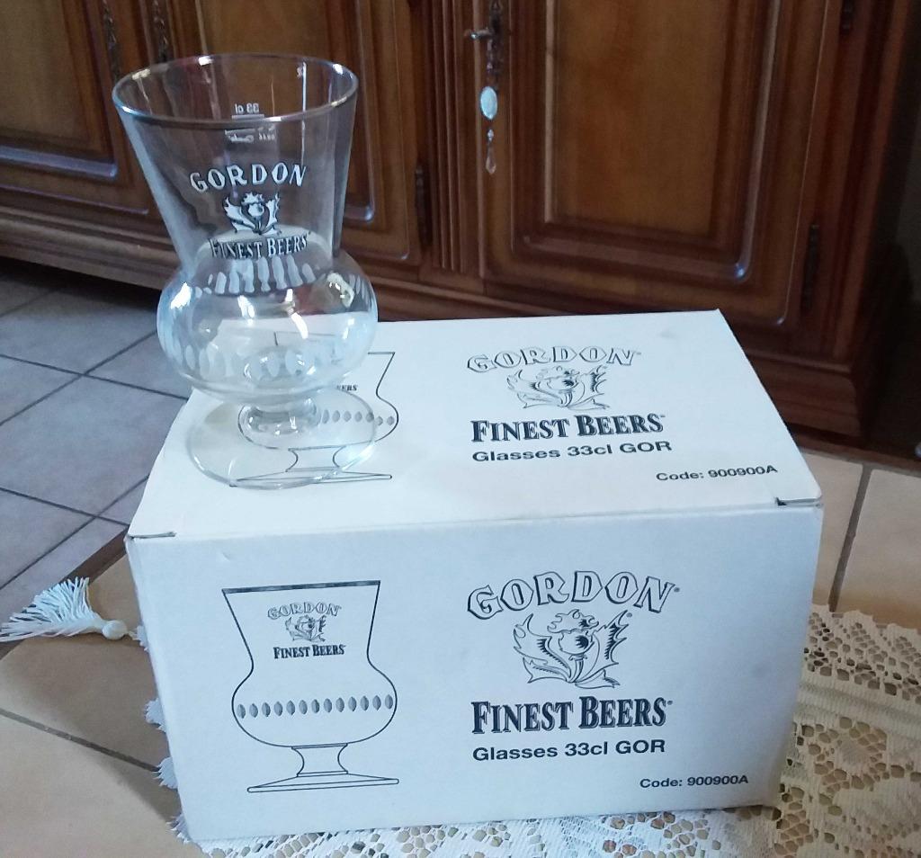 Verres à bières Gordon (6 verres), Collections, Enlèvement, Neuf, Verre à bière