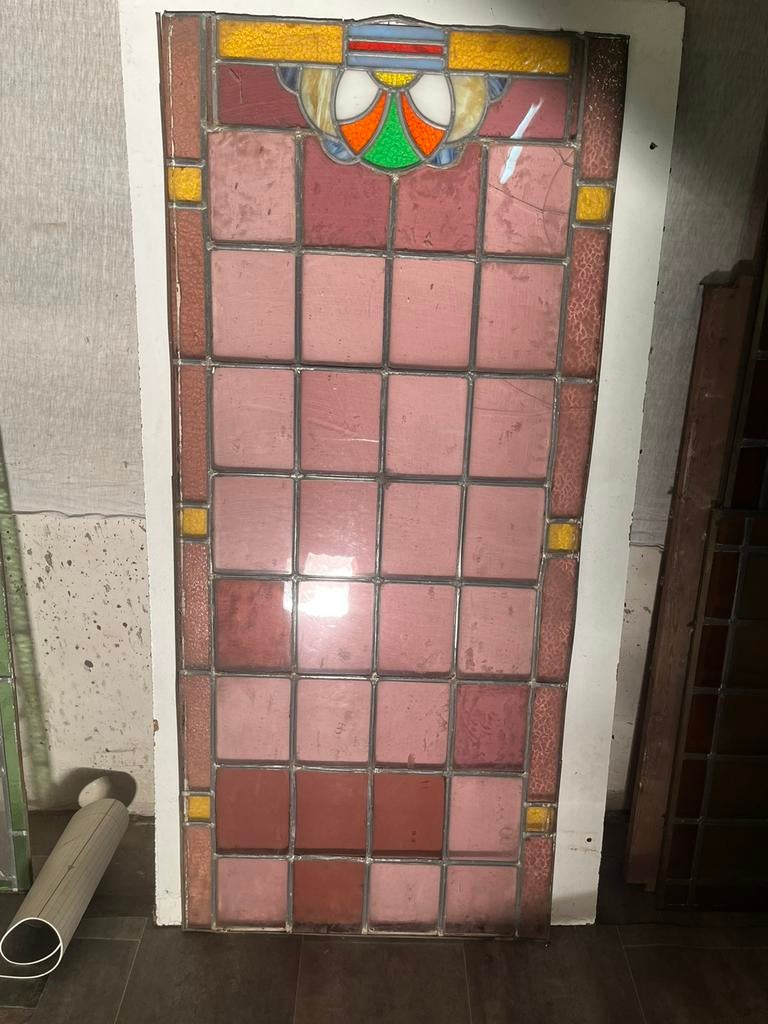 Vitrail - lot important - en tant que matériau ou projet, Bricolage & Construction, Enlèvement, Comme neuf, Vitrail