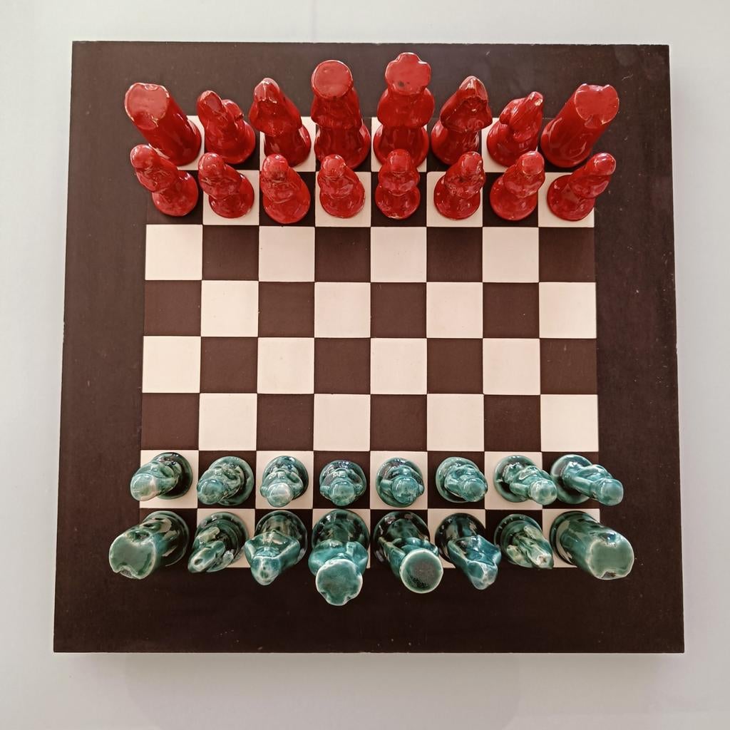 Uniek oude schaakkoffer, Antiek en Kunst, Antiek | Woonaccessoires, Ophalen of Verzenden