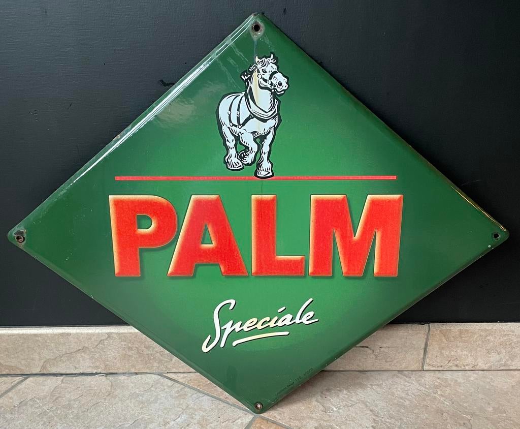 Vintage emaille bord palm speciale steenhuffel 2002, Ophalen of Verzenden, Zo goed als nieuw