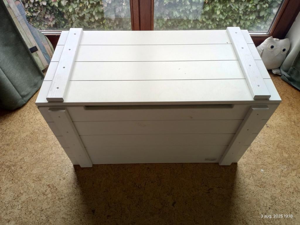 Witte kist / opbergkist / speelgoedkist, Ophalen, Zo goed als nieuw