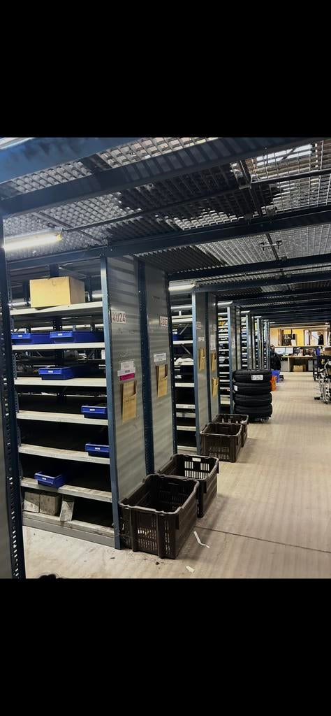 importante mezzanine de rayonnage en acier, Enlèvement ou Envoi, Comme neuf