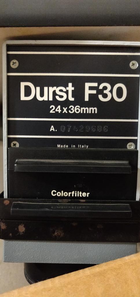 Originele fotografie met DURST F30 Vergroter, Audio, Tv en Foto, Ophalen, Gebruikt, Complete dokaset, Draagbaar