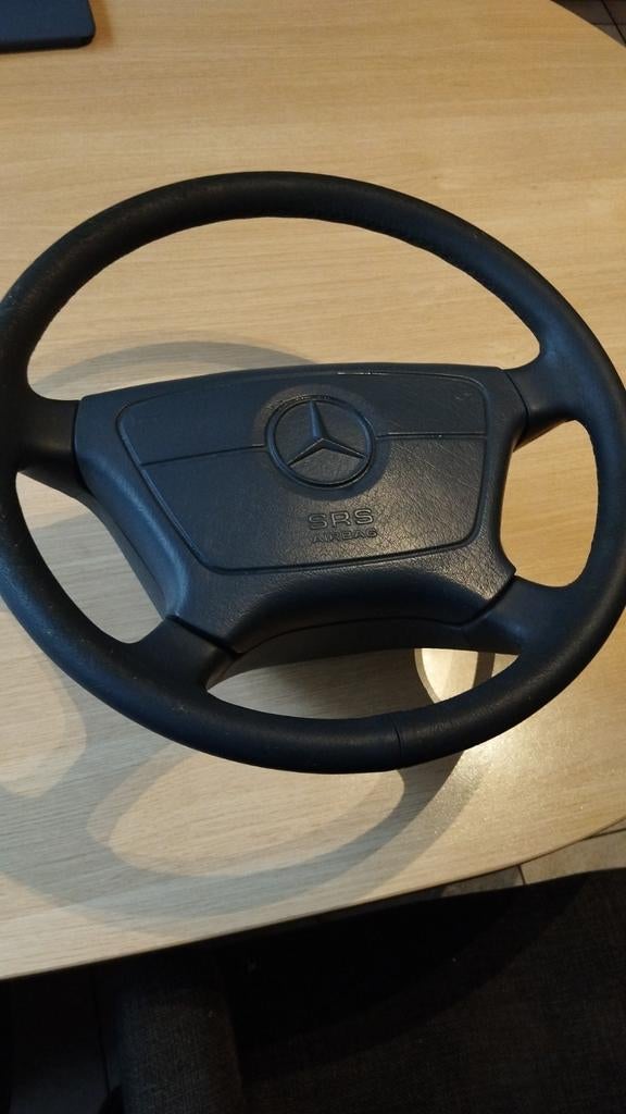 Volant en cuir pour voiture ancienne Mercedes W 140 type S c, Enlèvement ou Envoi, Utilisé, Pièces universelles