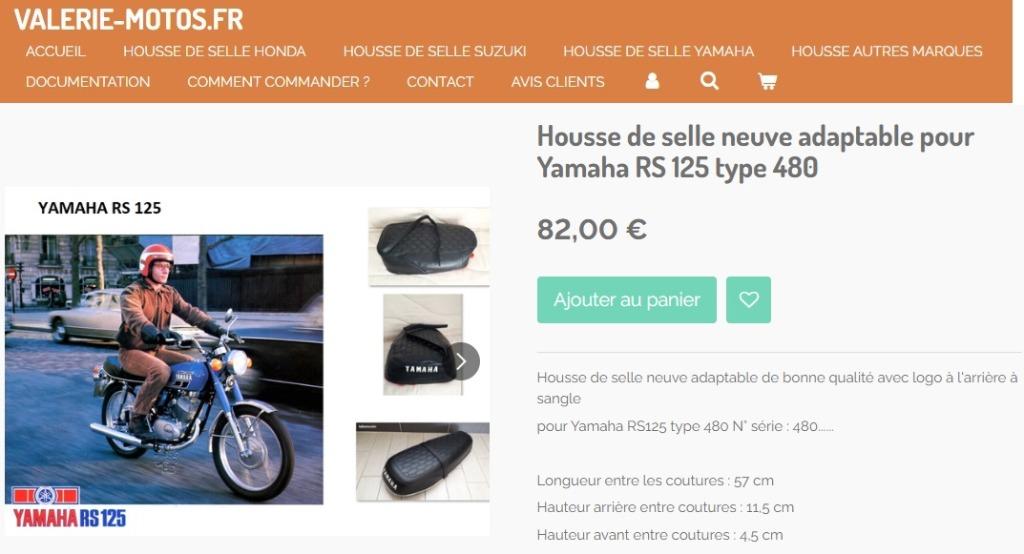 Nieuwe stoelhoes Yamaha RS 125 type 480 1975 1976, Verzenden, Nieuw