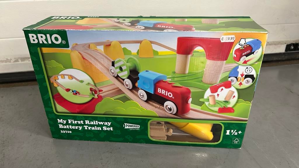 BRIO houten speeltrein, Ophalen, Gebruikt, Rij- of Hobbelspeelgoed