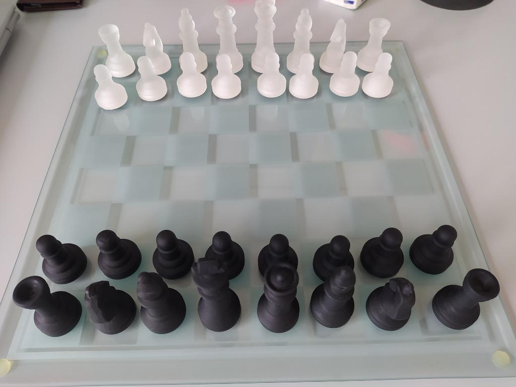 Glazen schaakbord voor schaakspel, Ophalen, Zo goed als nieuw