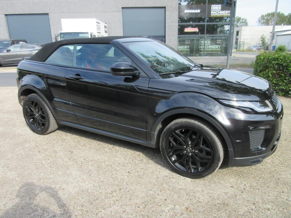 Range Rover Evoque 2.0d Cabriolet 2016  87000km Full option, Auto's, Land Rover, Automaat, 4 zetels, Euro 6, Zwart