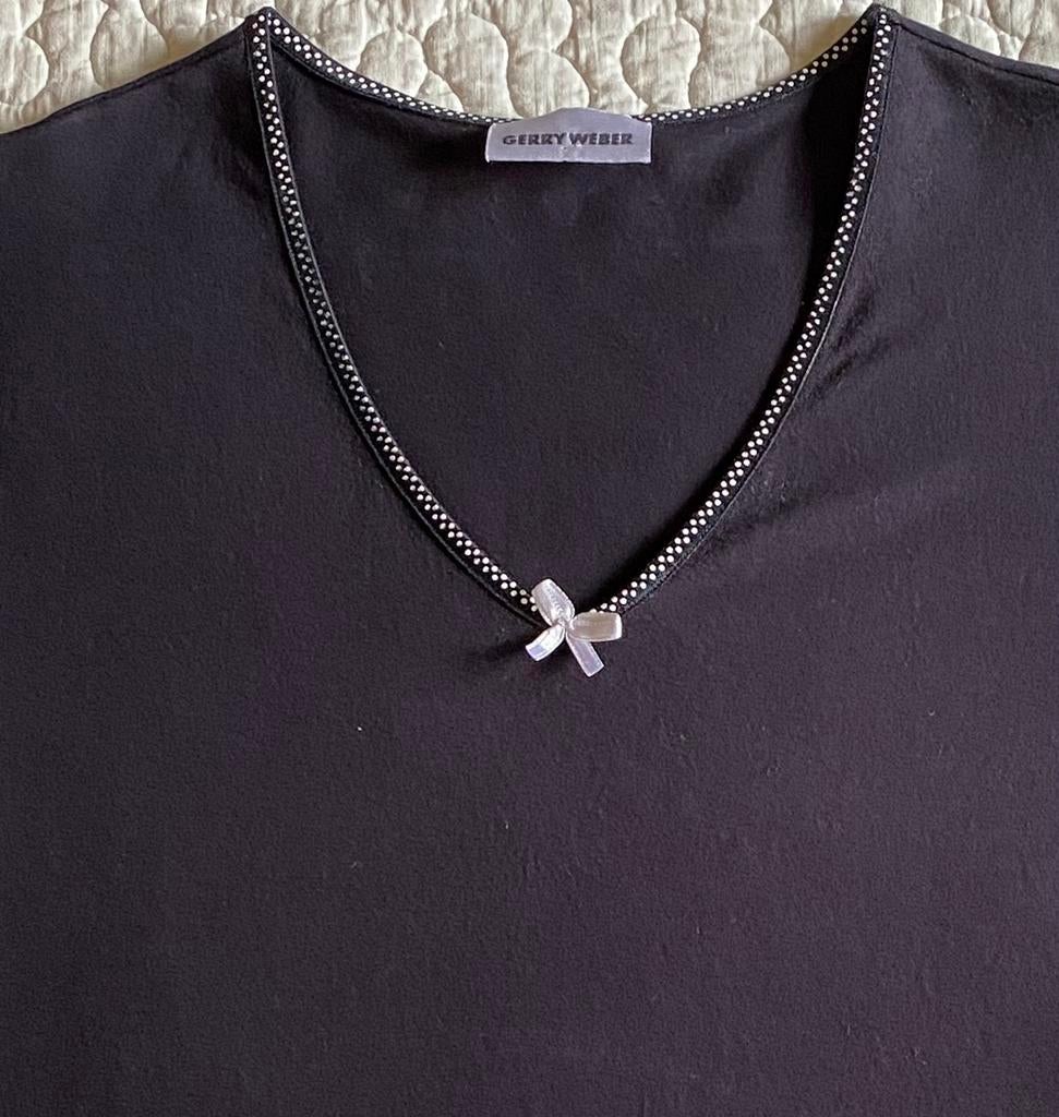 Chemise bleu marine Gerry Weber, Taille 42/44 (L), Manches courtes, Enlèvement ou Envoi, Gerry Weber