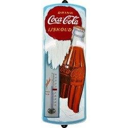 Gezocht : Emaille thermometer Coca Cola, Ophalen, Nieuw, Reclamebord