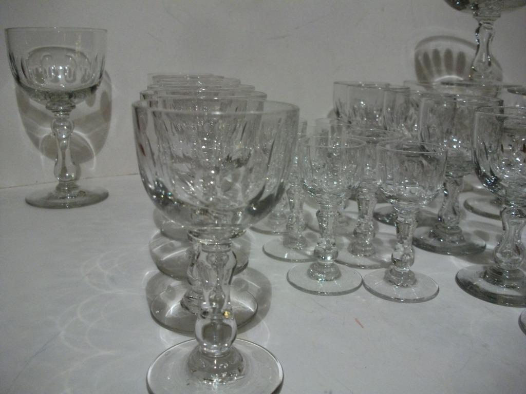 22 Vintage glazen geslepen glas wijn, water, likeur, Ophalen