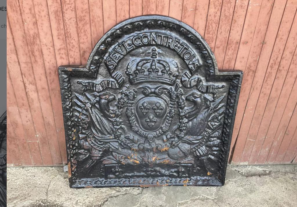 Plaque de cheminée, Enlèvement, Utilisé